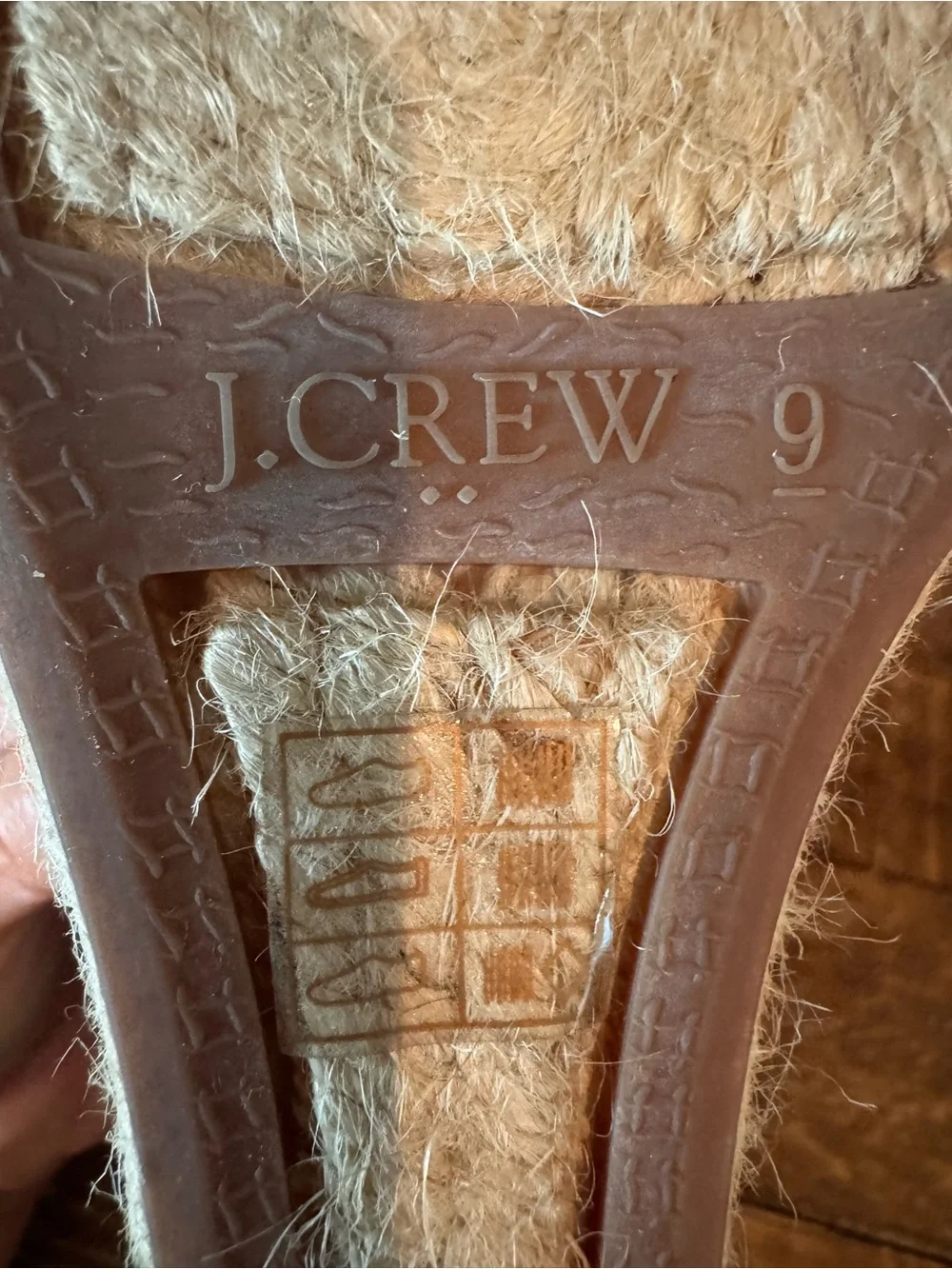 J. Crew Navy Canvas Espadrille Wedge Pumps